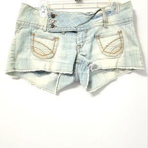 Mudd Light Wash Denim Jean Shorts Juniors Size 9